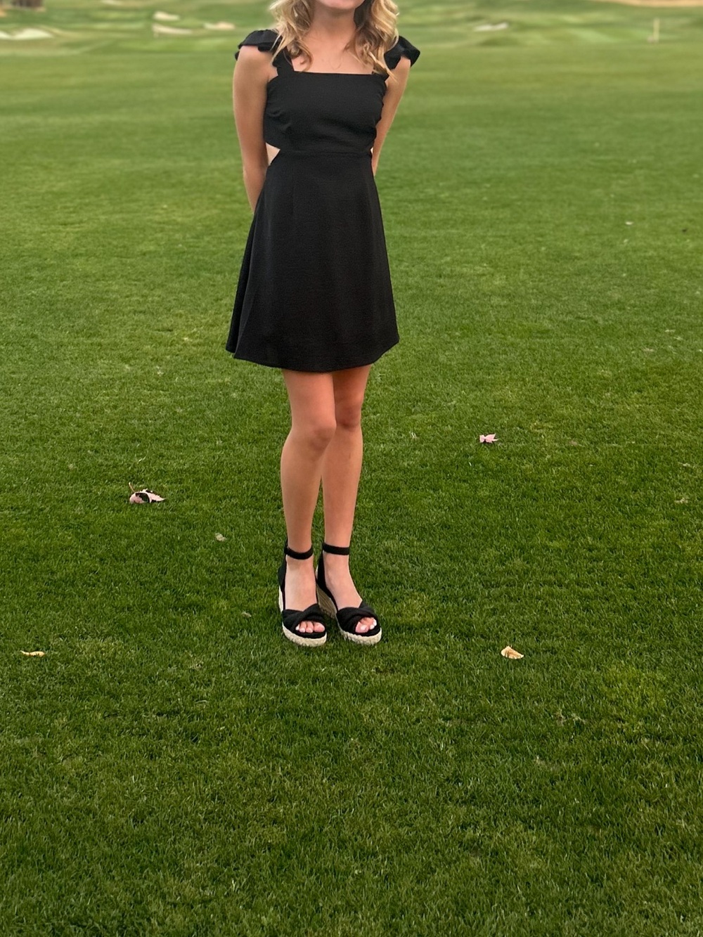 Girls Black Mini Dress